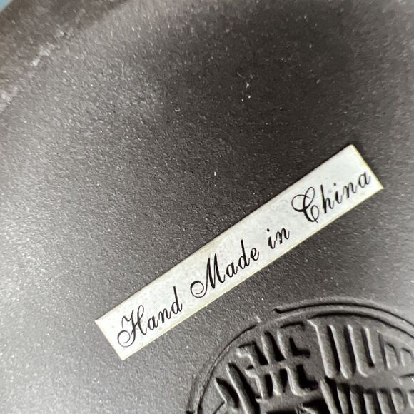 Vintage Chinese Handmade Yixing Zisha Clay Teapot And Teacups Artist Signed - Picture 8 of 12